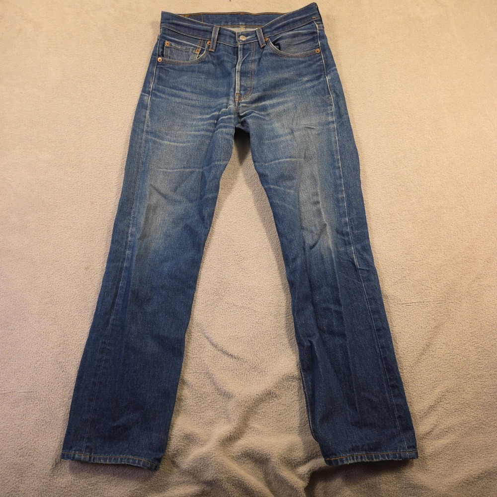 Levis 501 XX Jeans Mens 30x34 Blue Straight Fit Y2K Vintage Denim Streetwear